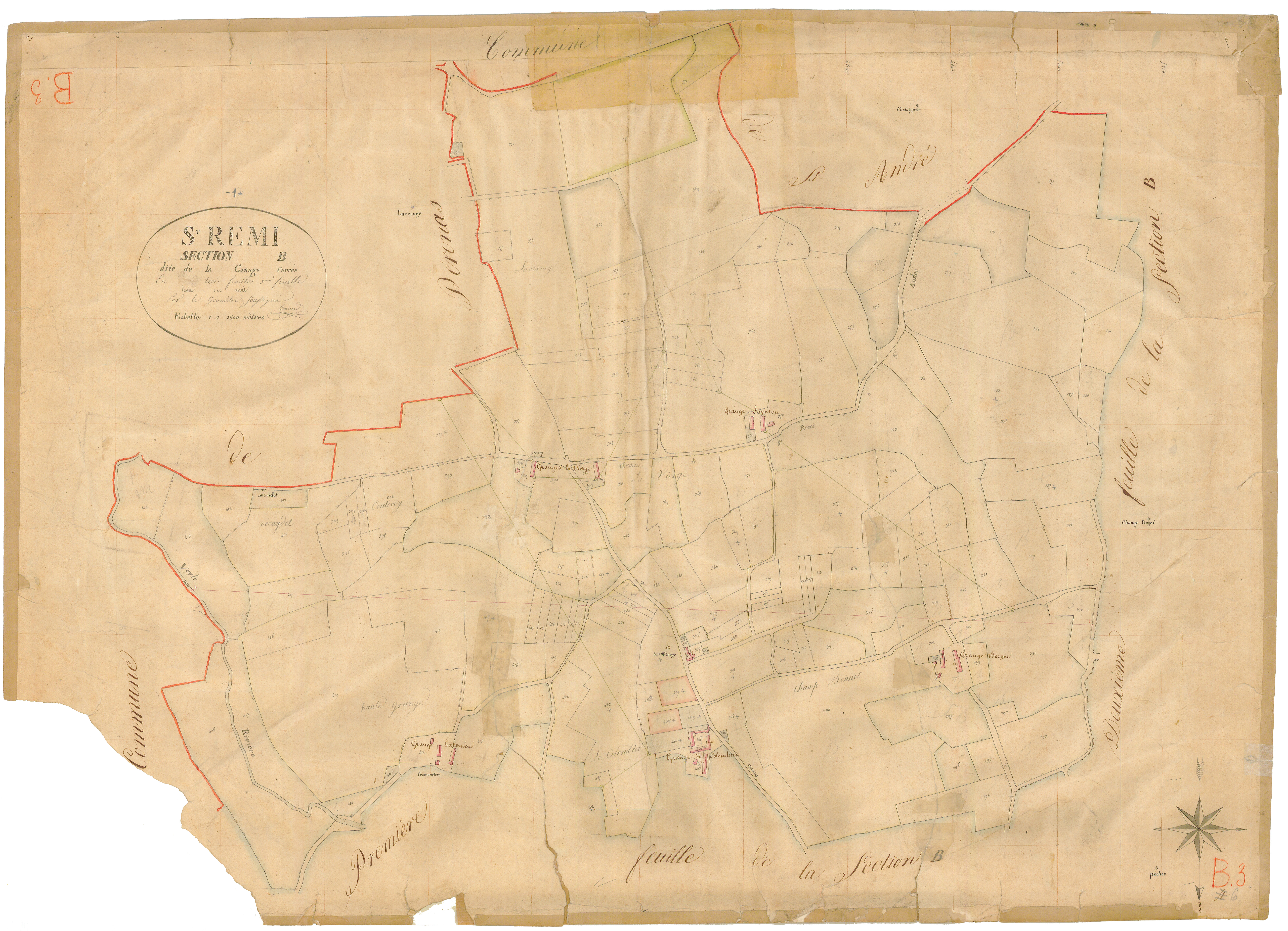 Saint-Rémy - 3 P 8810 - 3 P 8810 -  Feuille 3  (1830)