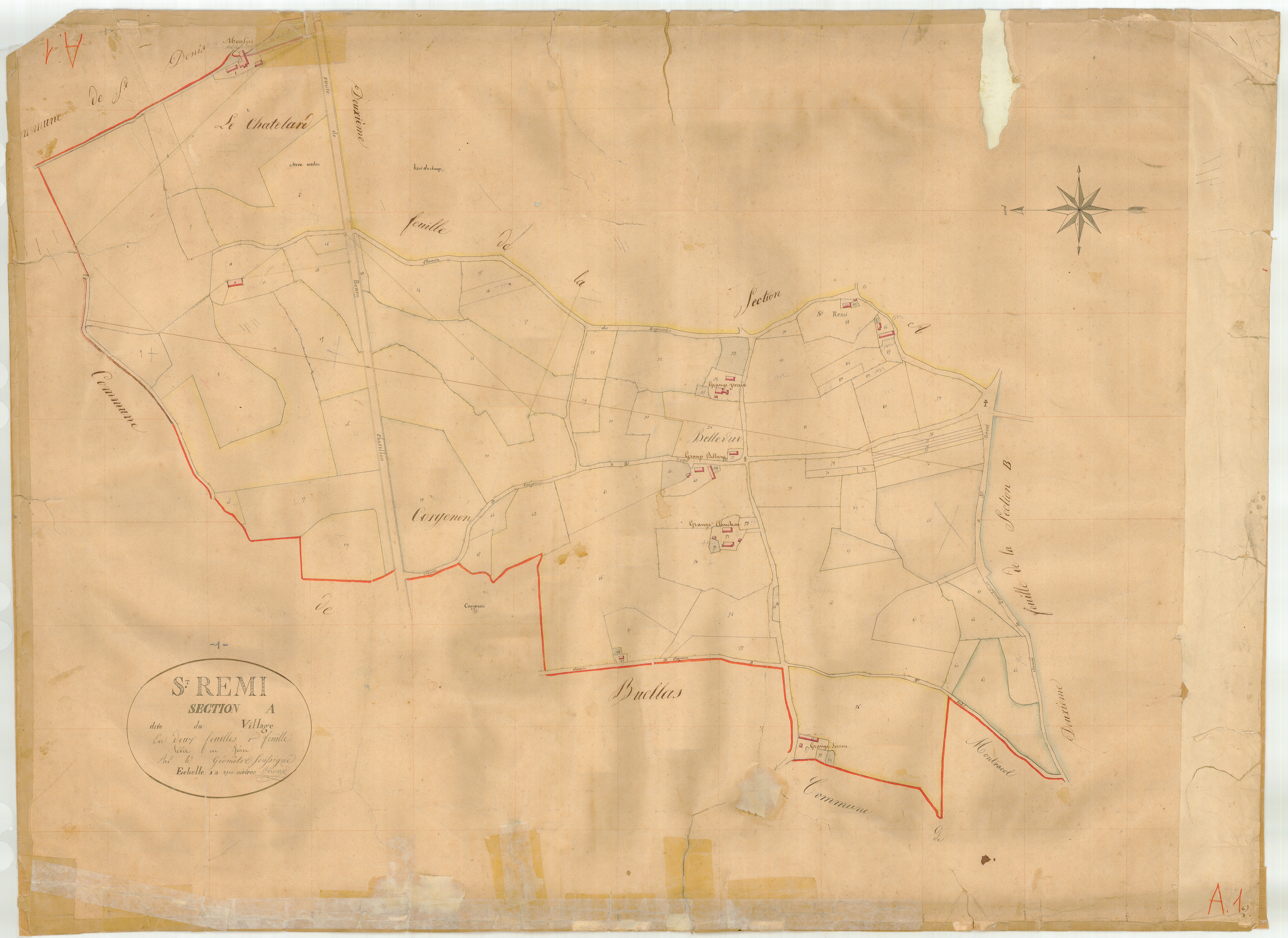 Saint-Rémy - 3 P 8806 - 3 P 8806 -  Feuille 1  (1830)