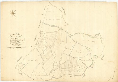 Saint-Sorlin-en-Bugey - 3 P 8817 - 3 P 8817 -  Feuille 2  (1826)