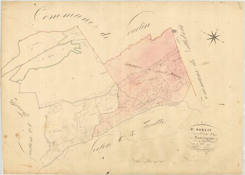 Saint-Sorlin-en-Bugey - 3 P 8818 - 3 P 8818 -  Feuille 3  (1826-1865)
