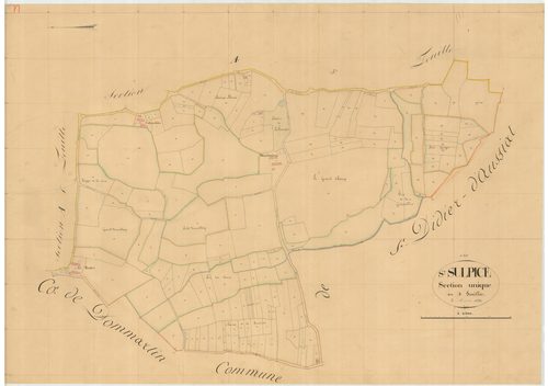 Saint-Sulpice - 3 P 8827 - 3 P 8827 -  Feuille 2  (1836)