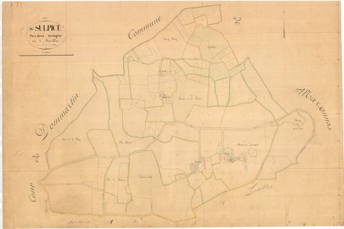Saint-Sulpice - 3 P 8826 - 3 P 8826 -  Feuille 1  (1836)