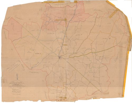 Saint-Trivier-sur-Moignans - 1777 W 435-1 - 1777 W 435-1 -  Tableau d'assemblage  (1832)