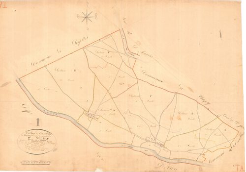 Saint-Vulbas - 3 P 8843 - 3 P 8843 -  Tableau d'assemblage  (1825)