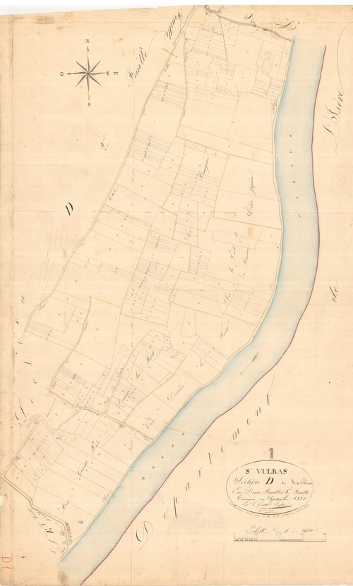 Saint-Vulbas - 3 P 8850 - 3 P 8850 -  Feuille 1  (1825)