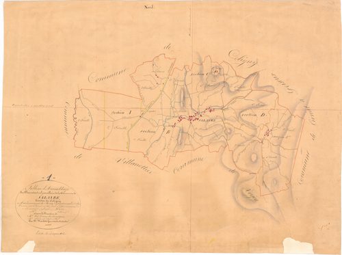 Salavre - 3 P 8869 - 3 P 8869 -  Tableau d'assemblage  (1836)