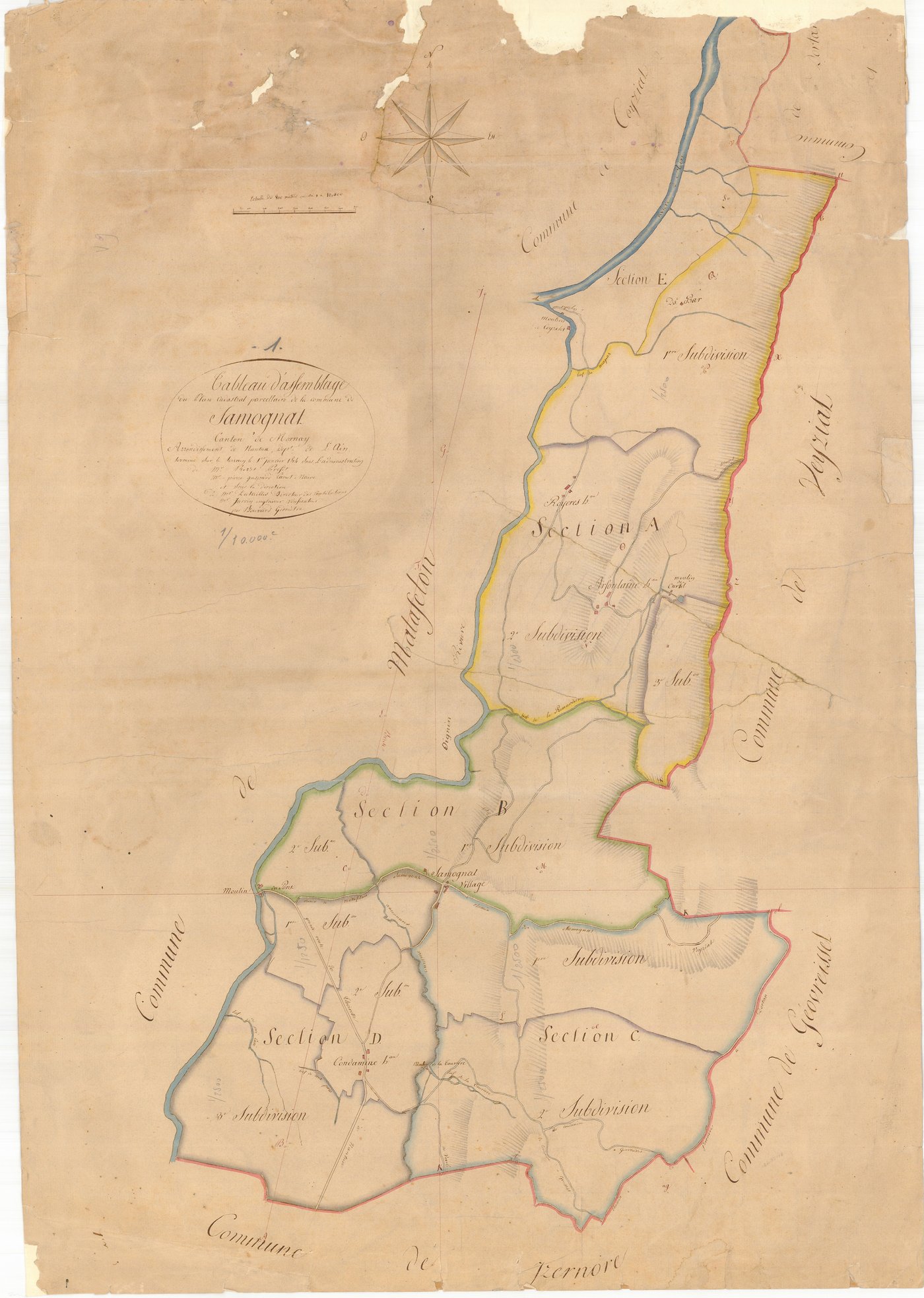 Samognat - 3 P 8883 - 3 P 8883 -  Tableau d'assemblage  (1814)