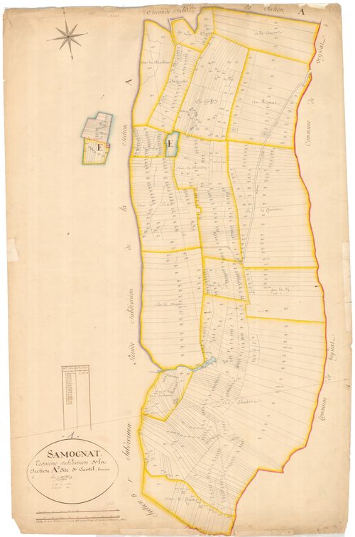 Samognat - 3 P 8886 - 3 P 8886 -  Feuille 3  (1814)
