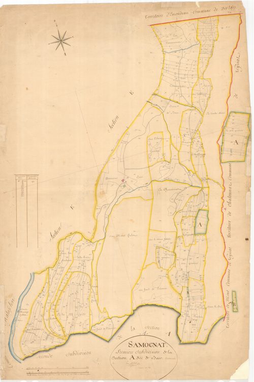 Samognat - 3 P 8884 - 3 P 8884 -  Feuille 1  (1814)