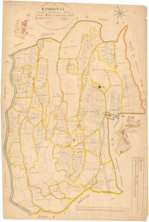 Samognat - 3 P 8885 - 3 P 8885 -  Feuille 2  (1814)