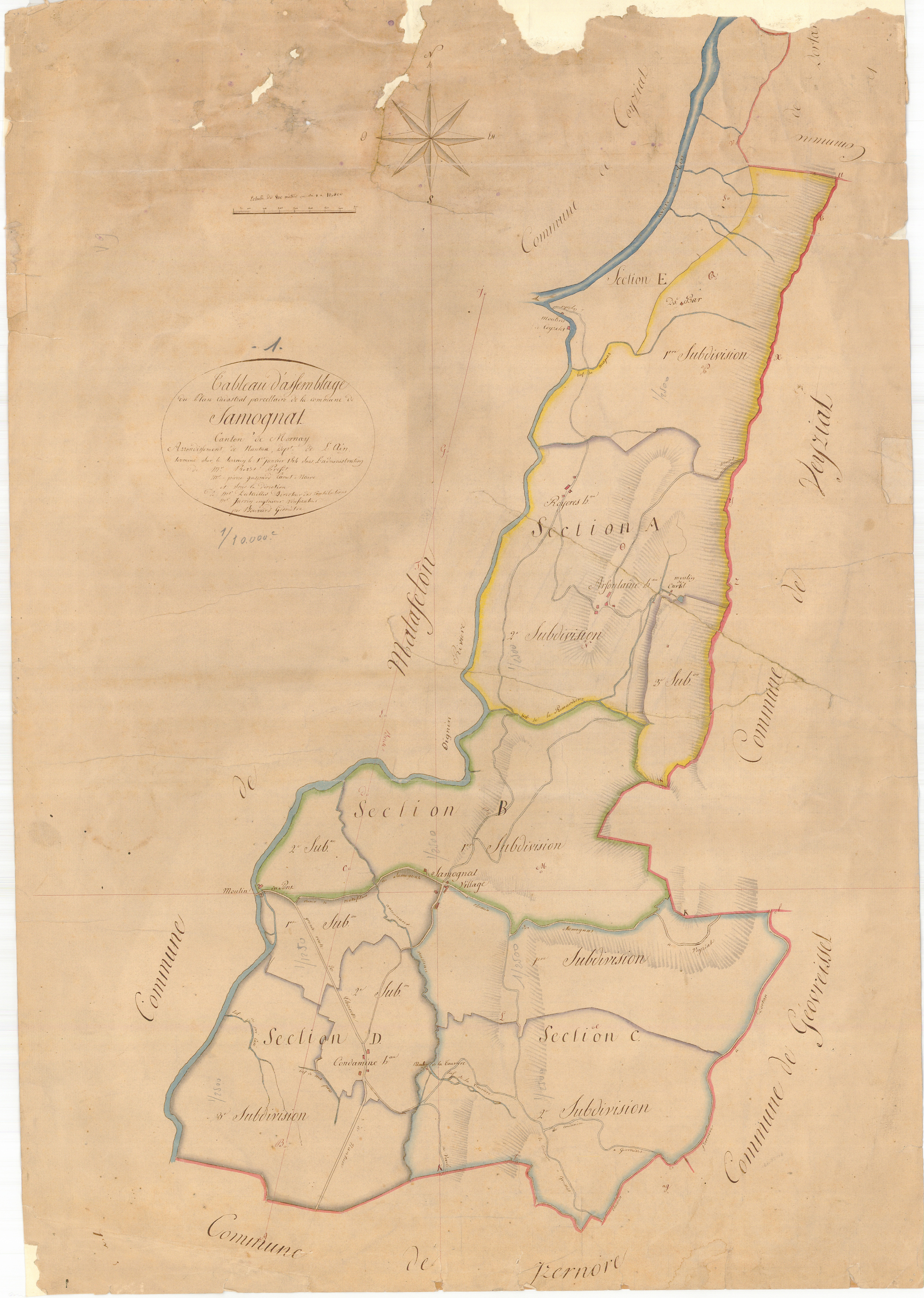 Samognat - 3 P 8883 - 3 P 8883 -  Tableau d'assemblage  (1814)