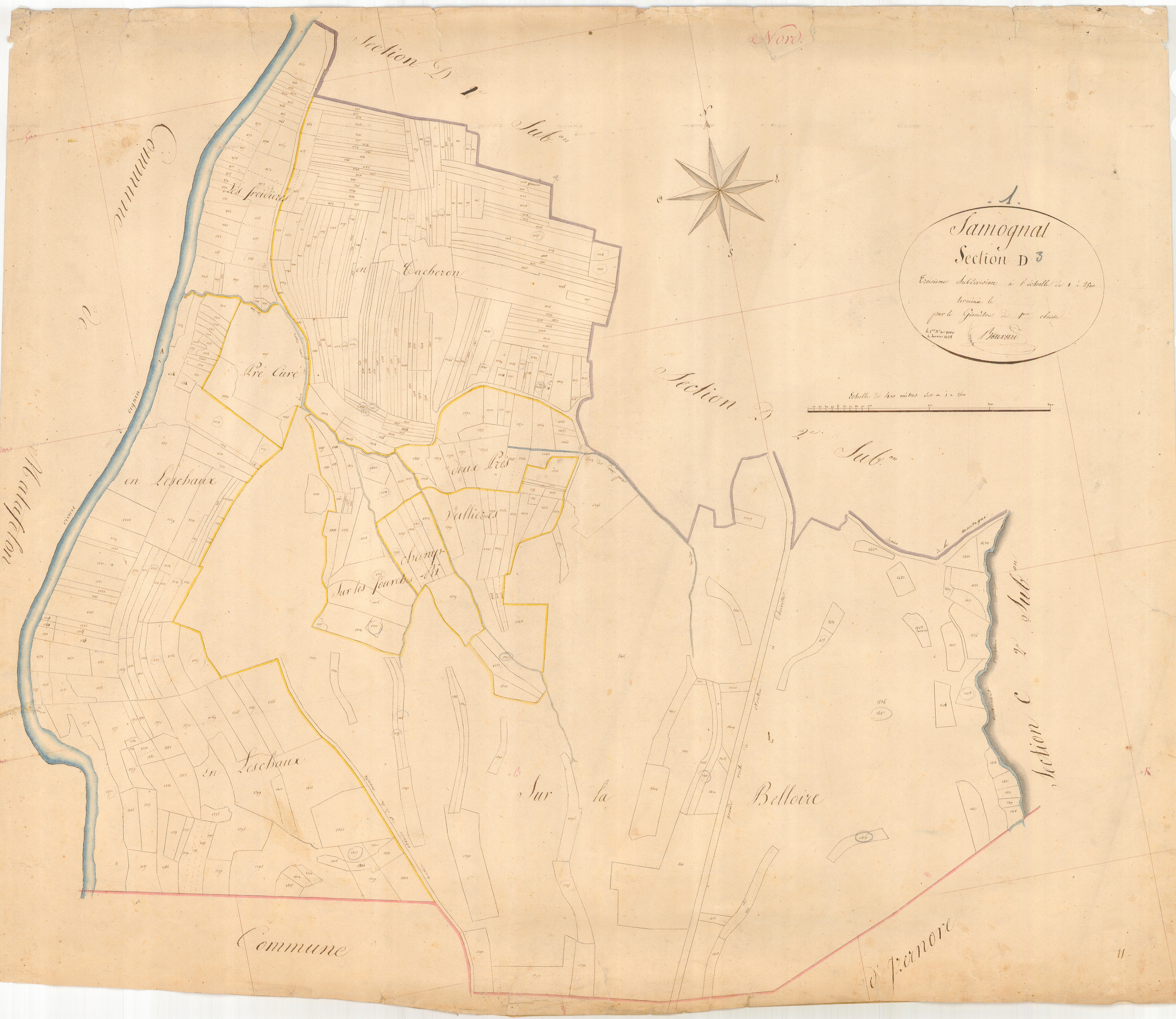 Samognat - 3 P 8893 - 3 P 8893 -  Feuille 3  (1814)