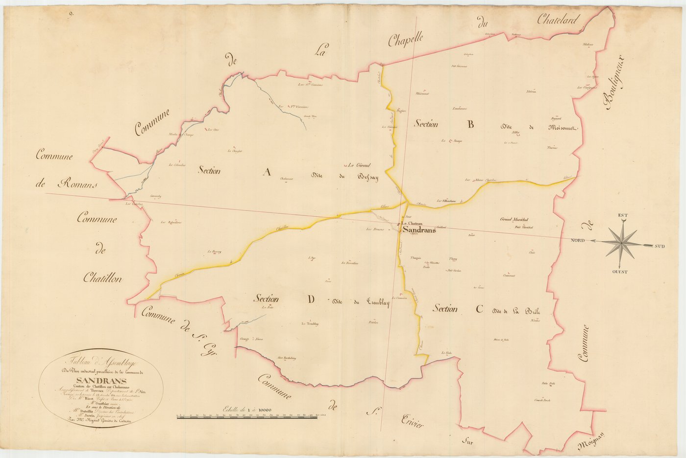 Sandrans - 3 P 10142-2 - 3 P 10142-2 -  Tableau d'assemblage  (1811)