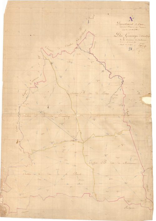 Sandrans - 3 P 8895 - 3 P 8895 -  Tableau d'assemblage  (1811)