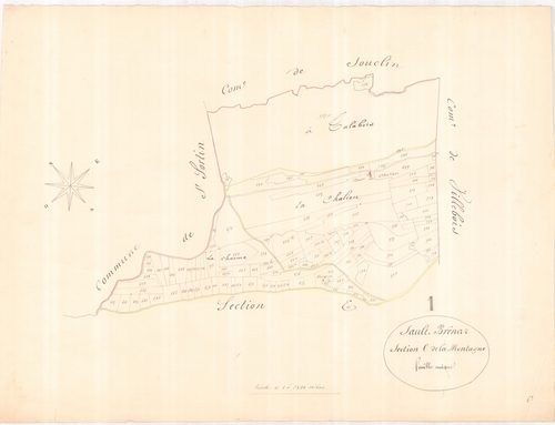 Sault-Brénaz - 3 P 8902 - 3 P 8902 -  Feuille 1  (1867)