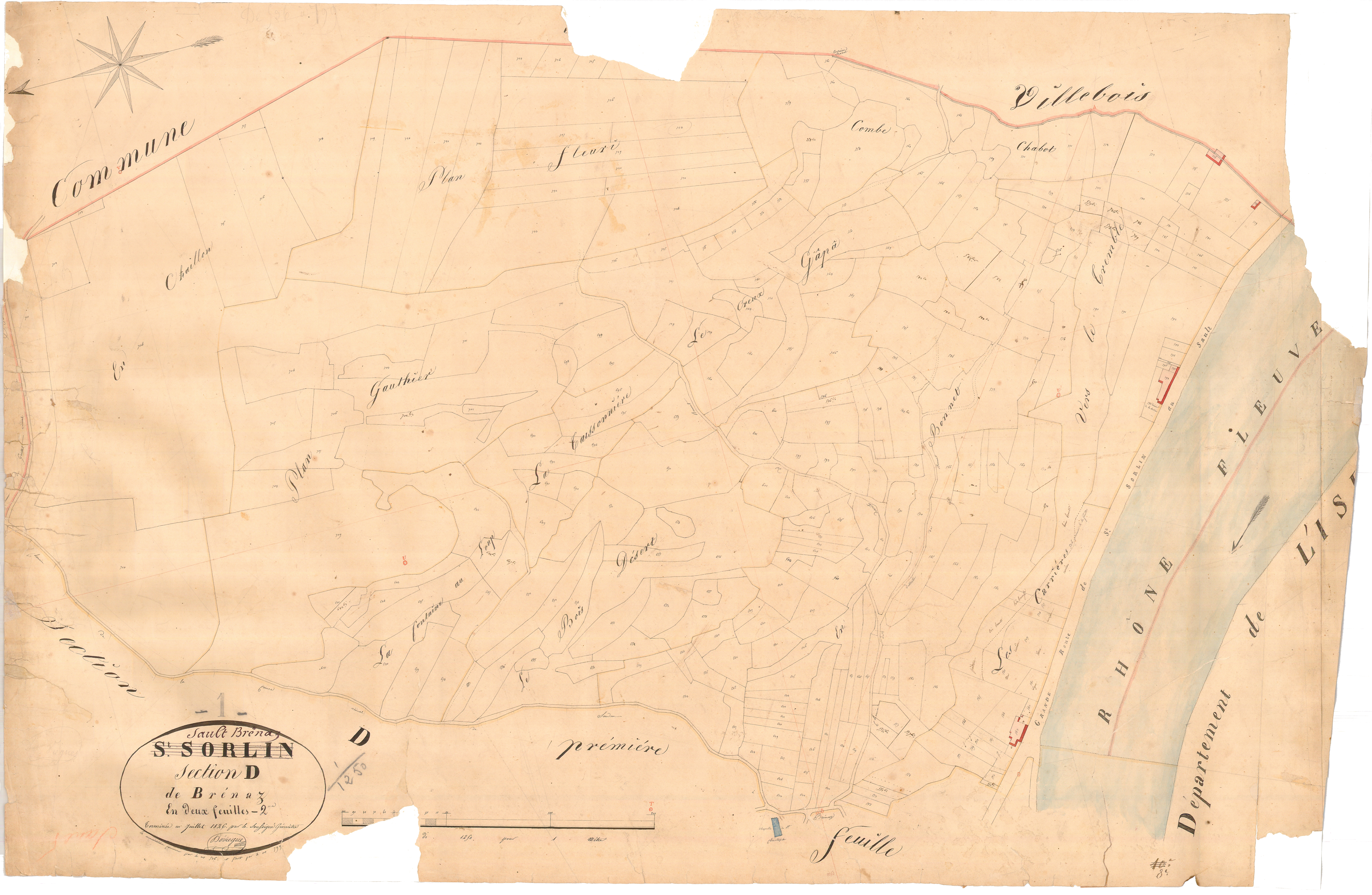 Sault-Brénaz - 3 P 8820 - 3 P 8820 -  Feuille 2  (1826-1867)