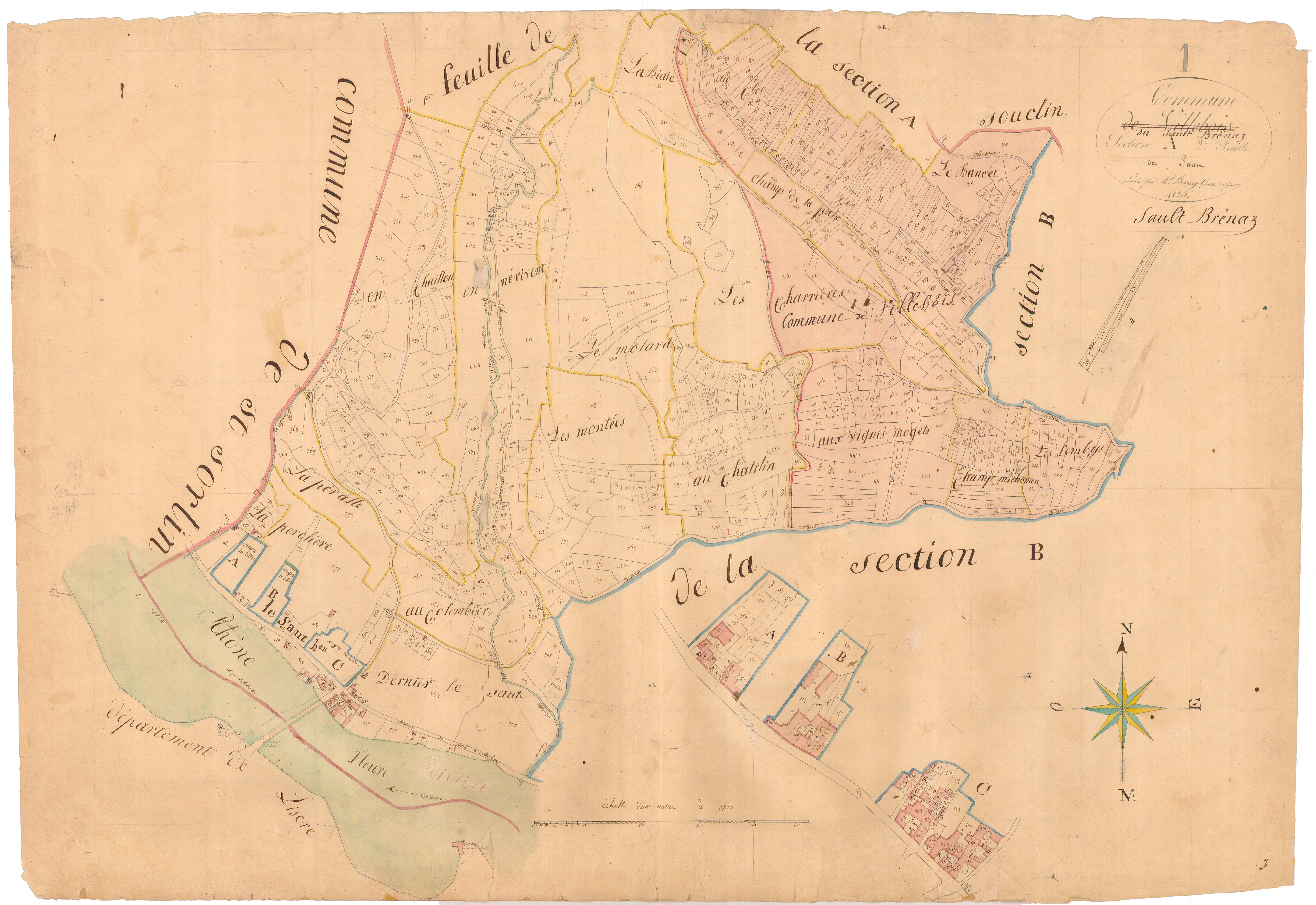 Sault-Brénaz - 3 P 9458 - 3 P 9458 -  Feuille 2  (1826-1867)