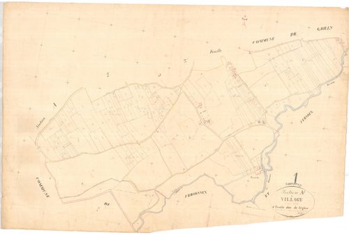 Sauverny - 3 P 8904 - 3 P 8904 -  Feuille 1  (1845)