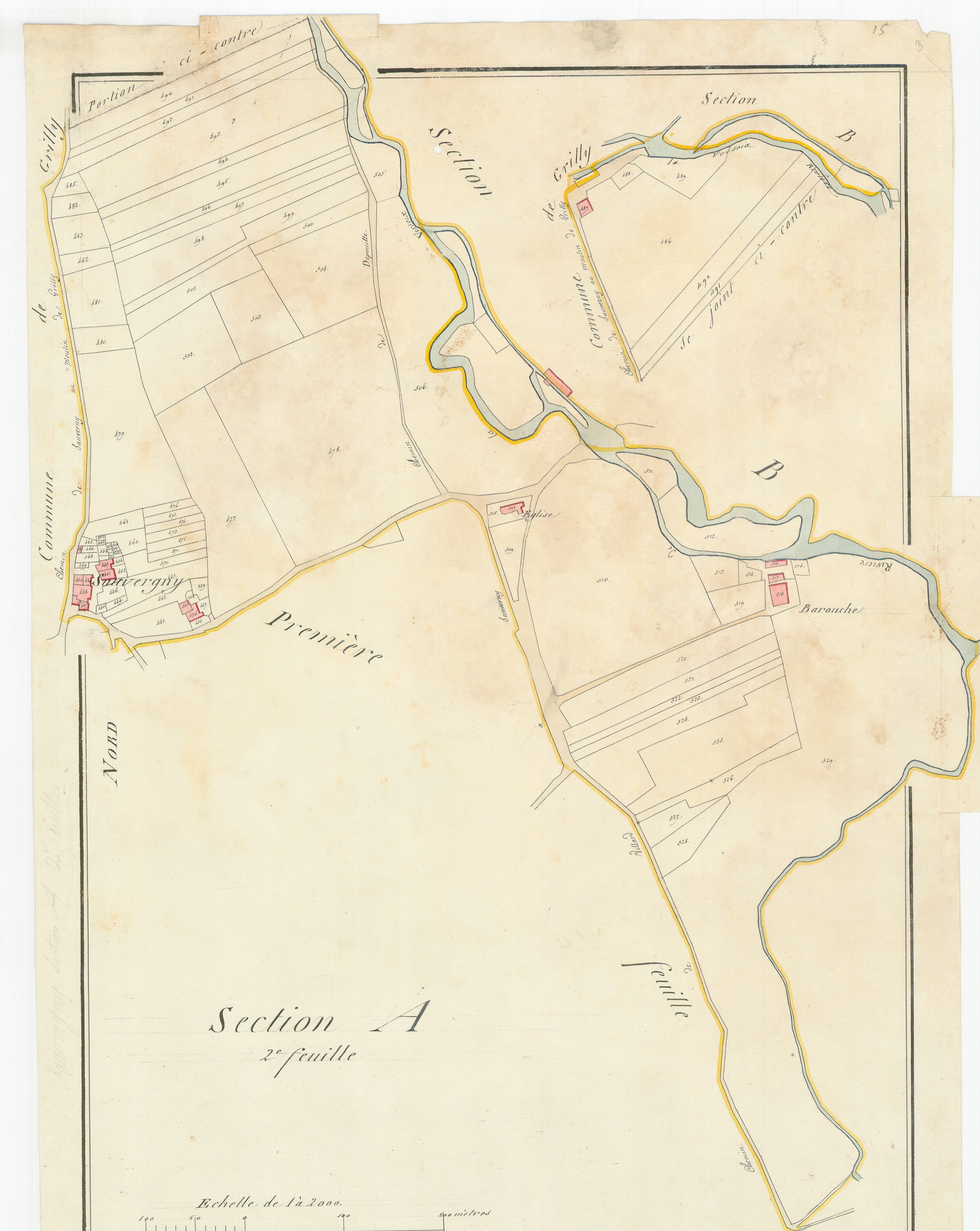 Sauverny - 3 P 10098-3 - 3 P 10098-3 -  Feuille 2  (1807)
