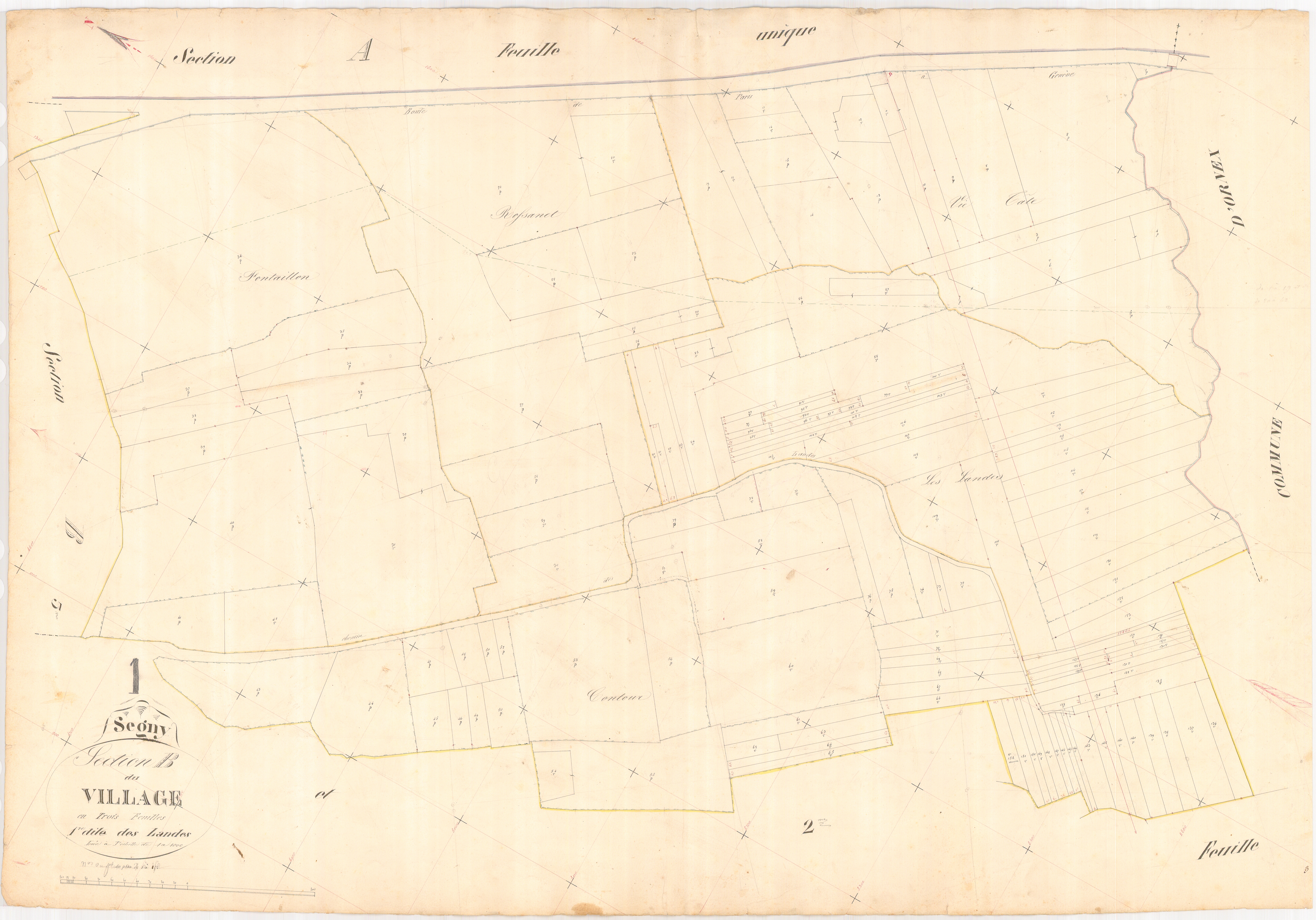 Ségny - 3 P 8916 - 3 P 8916 -  Feuille 1  (1846)