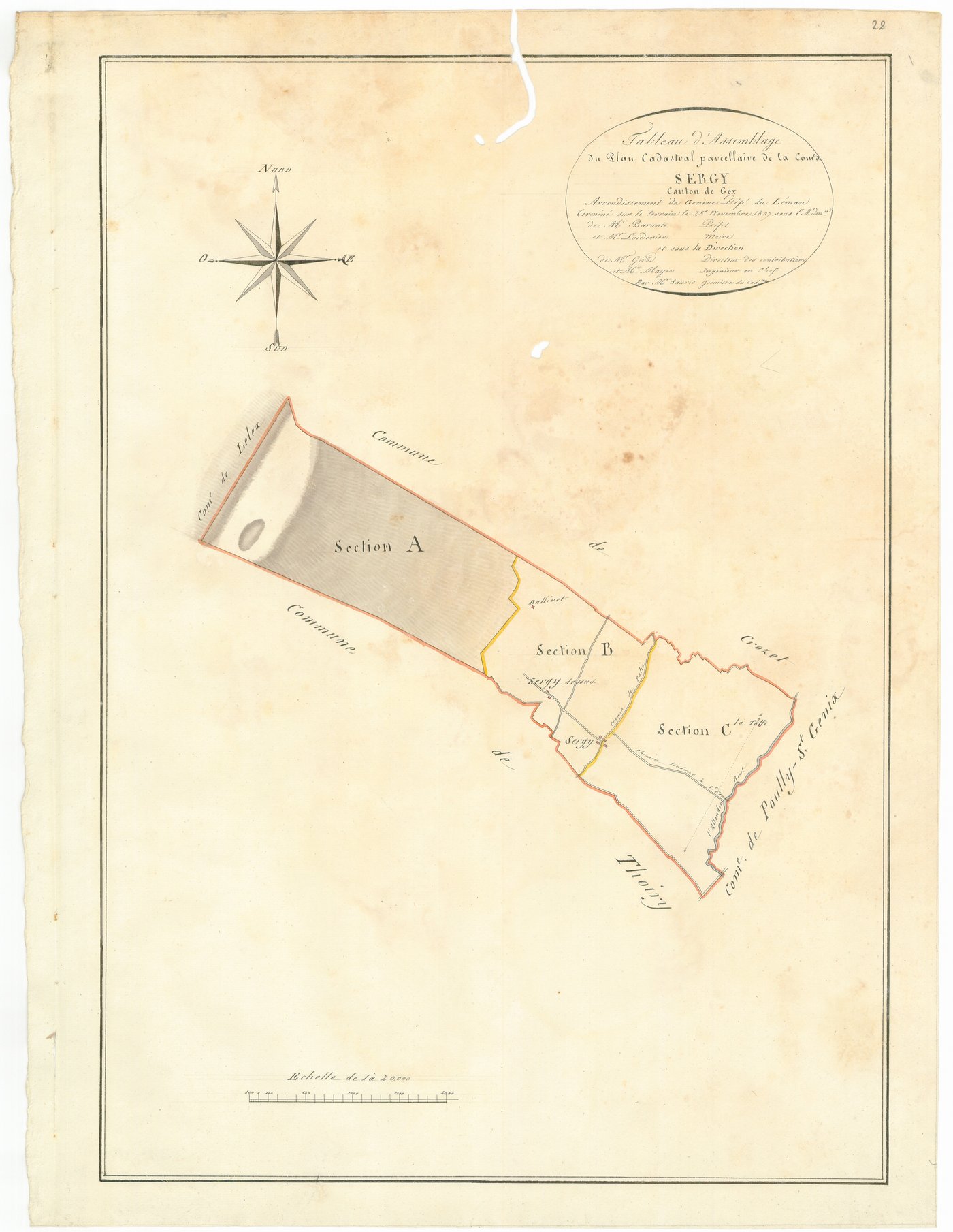 Sergy - 3 P 10100-1 - 3 P 10100-1 -  Tableau d'assemblage  (1807)