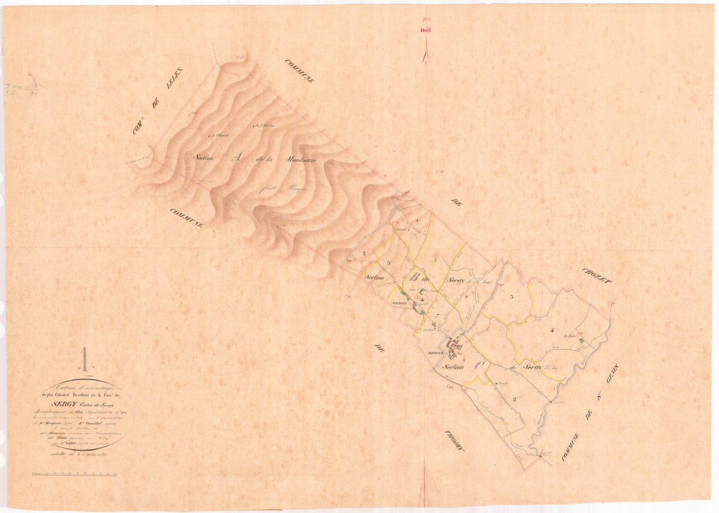 Sergy - 3 P 8940 - 3 P 8940 -  Tableau d'assemblage  (1845)