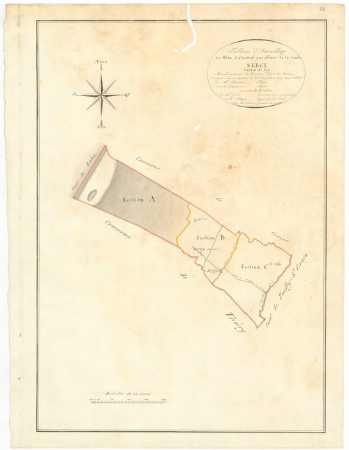 Sergy - 3 P 10100-1 - 3 P 10100-1 -  Tableau d'assemblage  (1807)