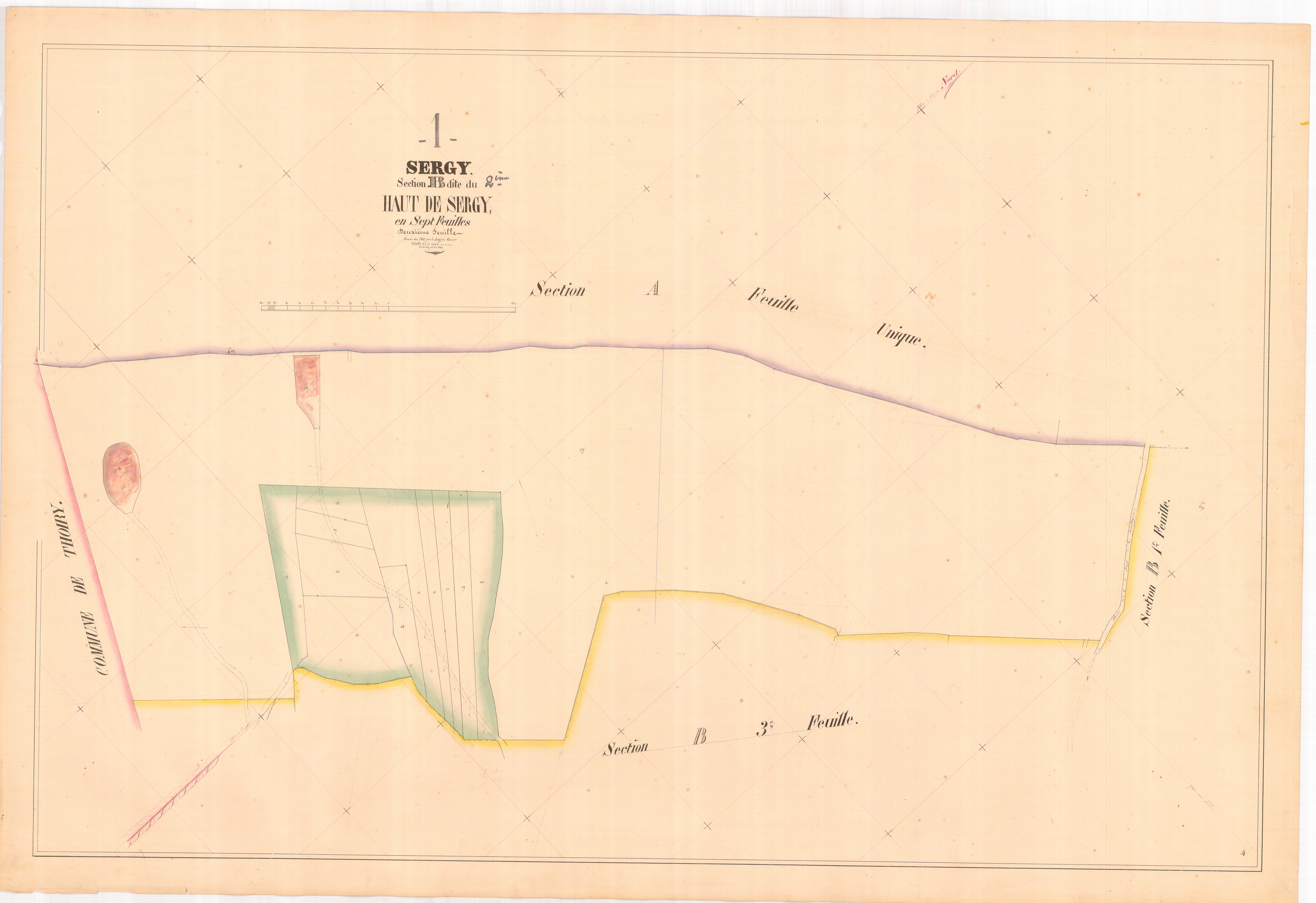 Sergy - 3 P 8943 - 3 P 8943 -  Feuille 2  (1845)