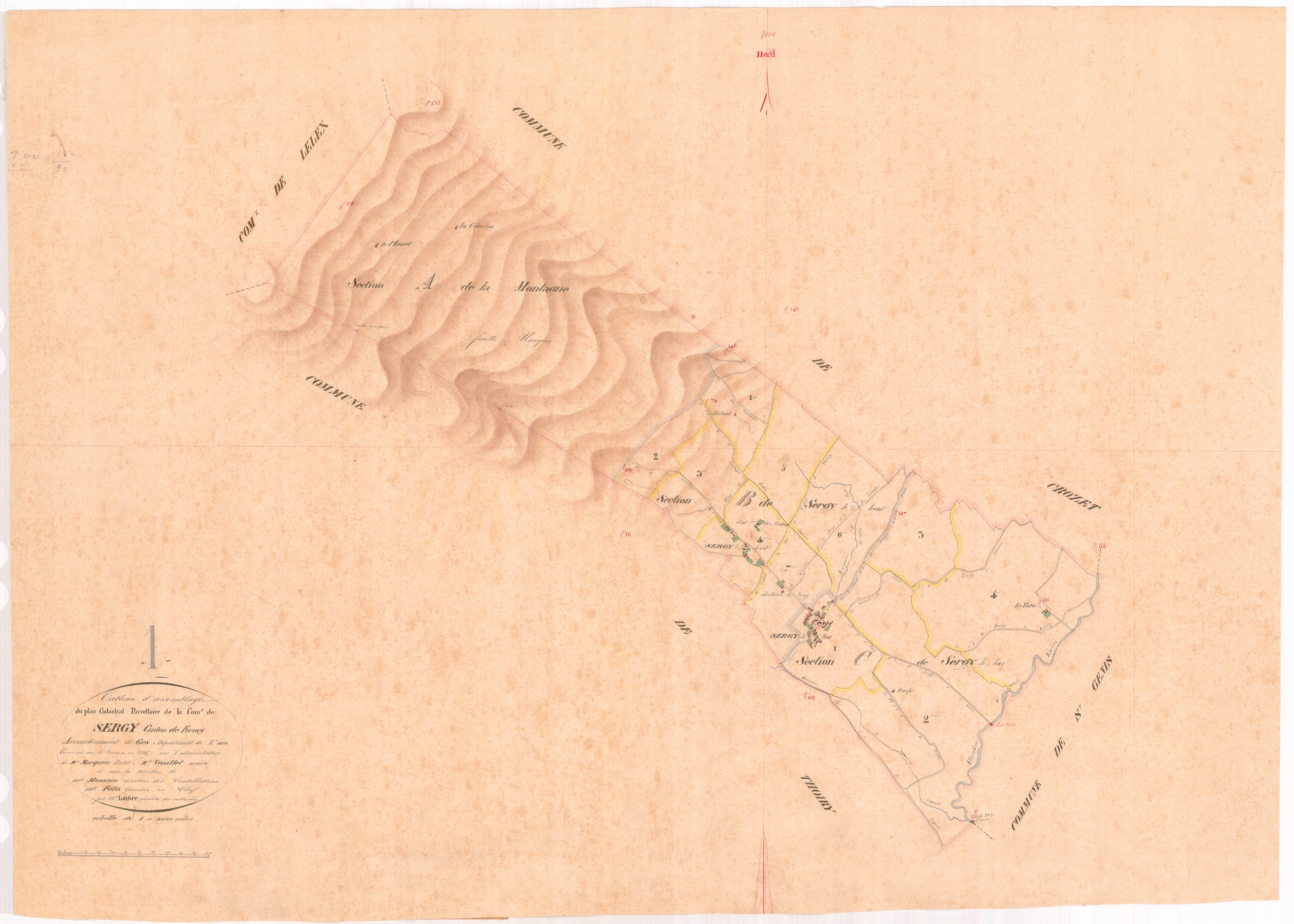 Sergy - 3 P 8940 - 3 P 8940 -  Tableau d'assemblage  (1845)