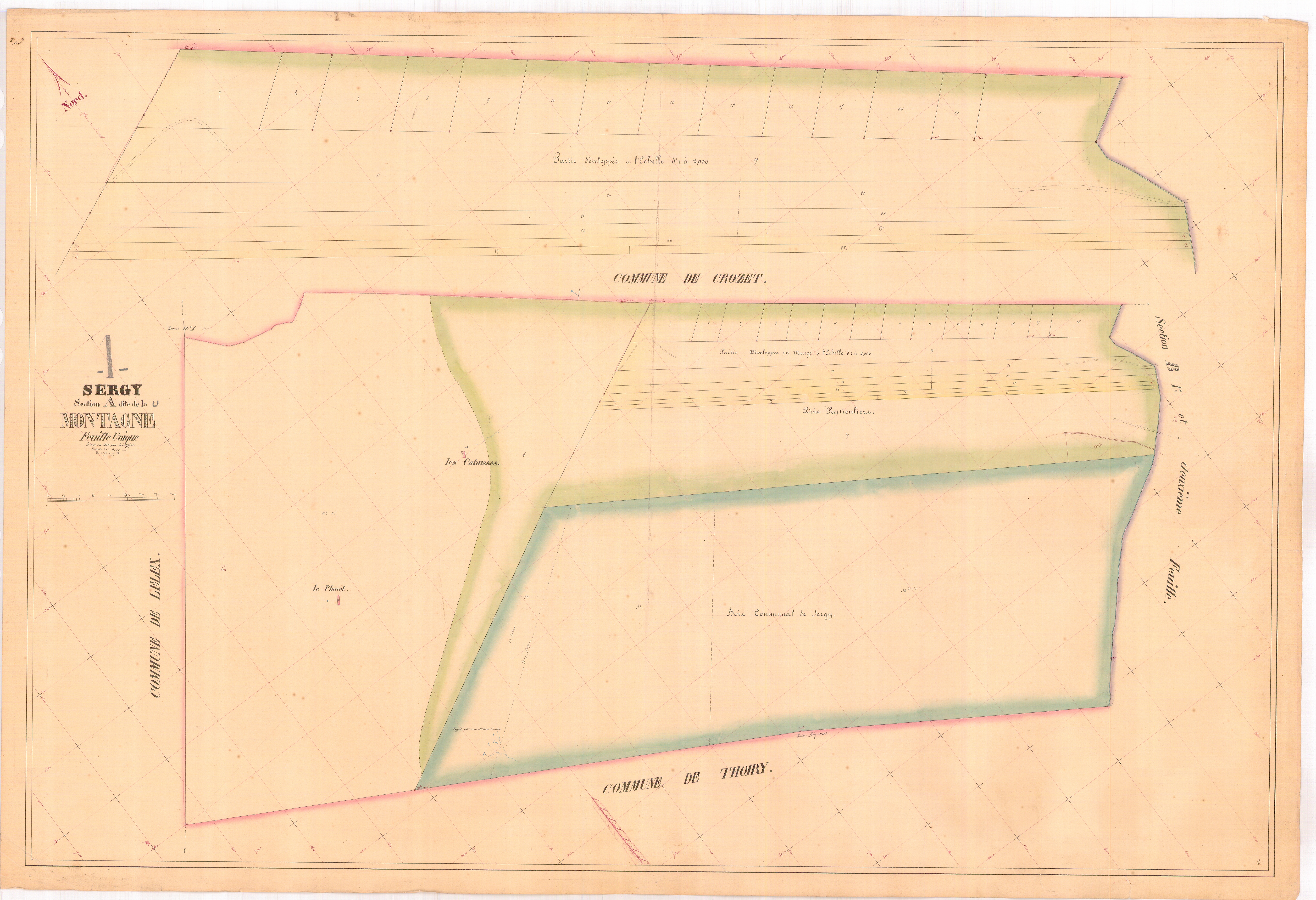 Sergy - 3 P 8941 - 3 P 8941 -  Feuille 1  (1845)