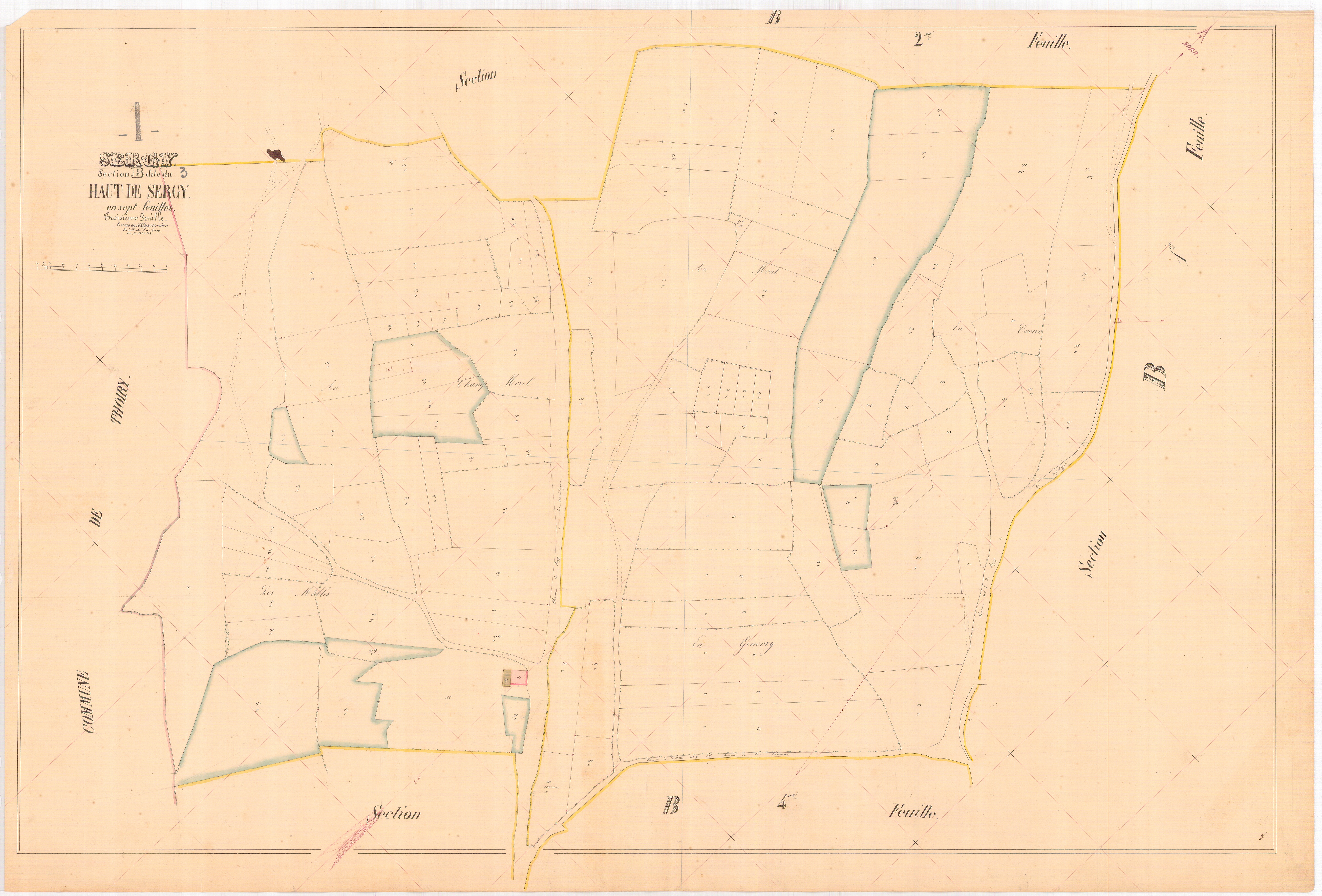 Sergy - 3 P 8944 - 3 P 8944 -  Feuille 3  (1845)