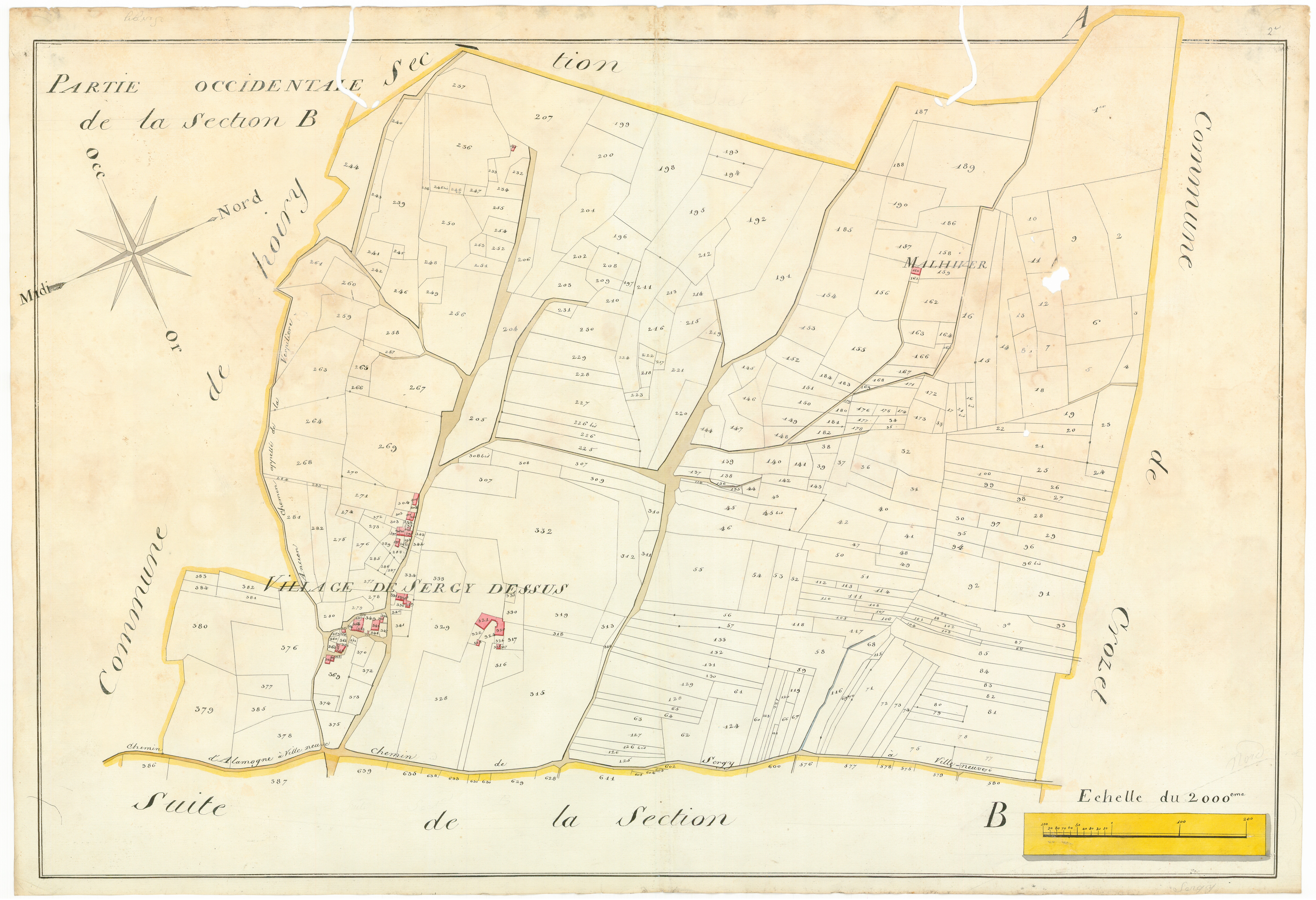 Sergy - 3 P 10100-3 - 3 P 10100-3 -  Feuille 1  (1807)