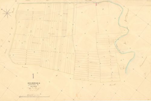 Serrières-de-Briord - 3 P 8974 - 3 P 8974 -  Feuille 9  (1840)