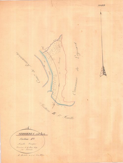 Serrières-sur-Ain - 3 P 8984 - 3 P 8984 -  Feuille 1  (1819-1846)