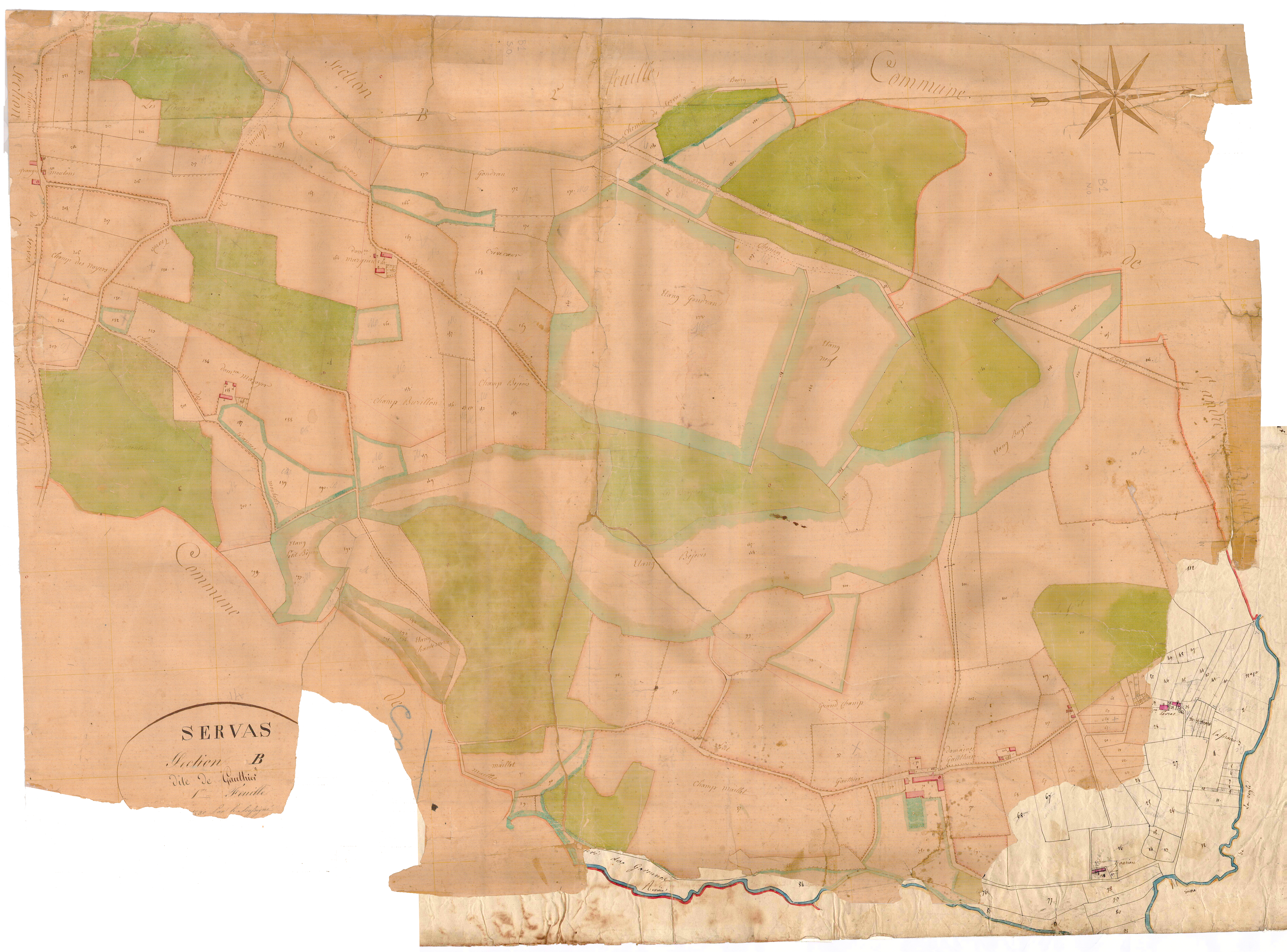 Servas - 3 P 8989 - 3 P 8989 -  Feuille 1  (1831)