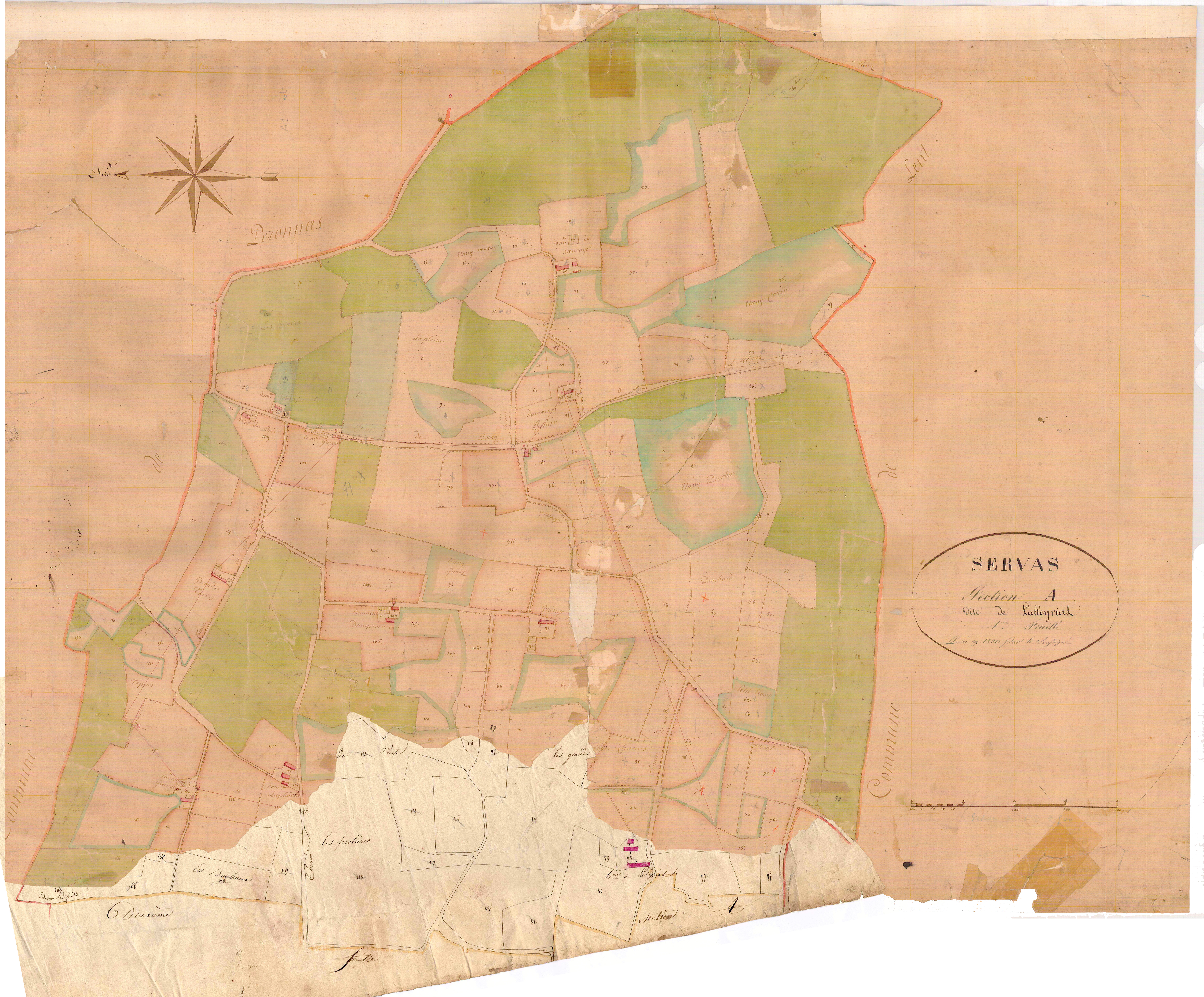 Servas - 3 P 8987 - 3 P 8987 -  Feuille 1  (1831)