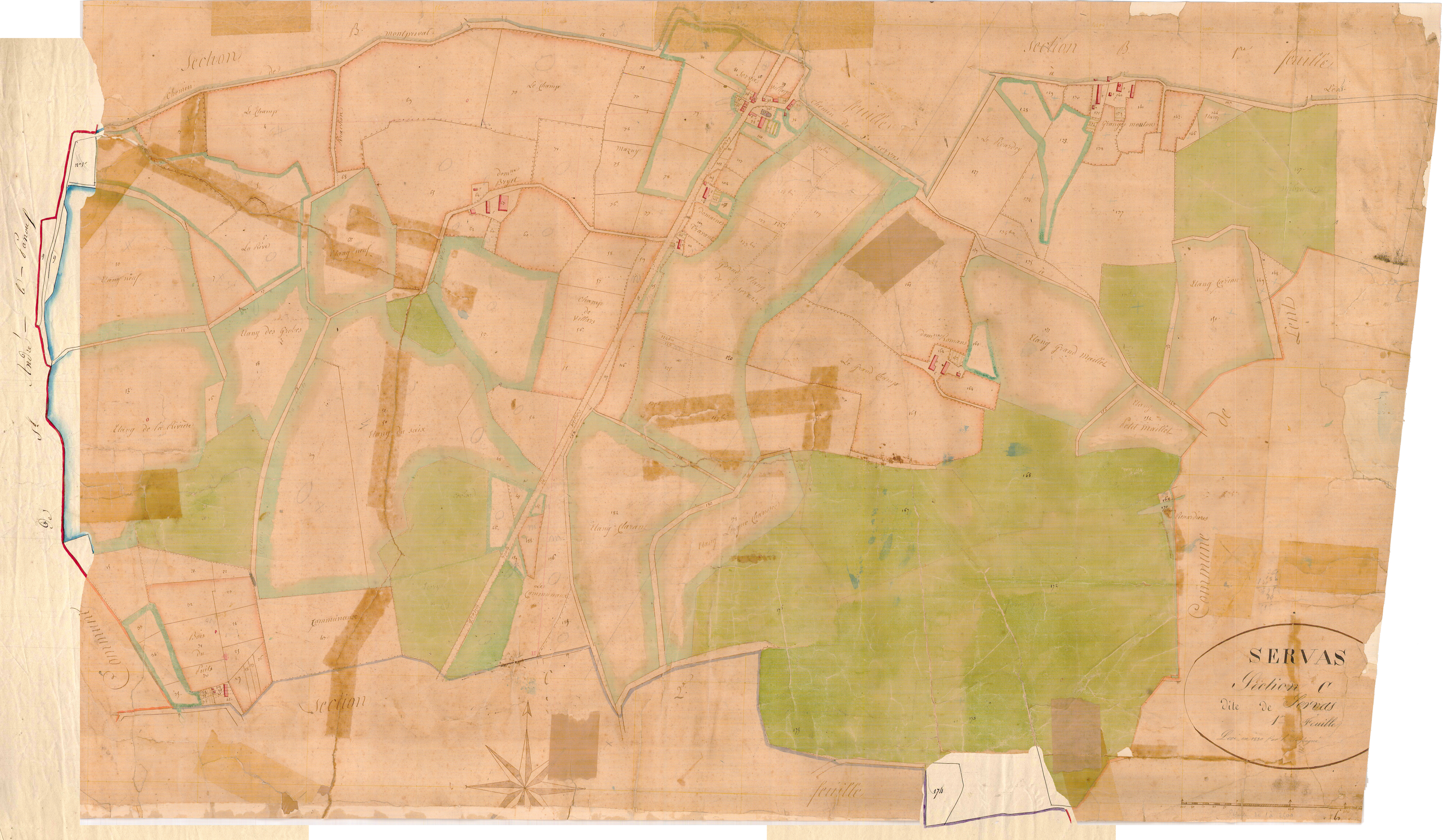 Servas - 3 P 8991 - 3 P 8991 -  Feuille 1  (1831)