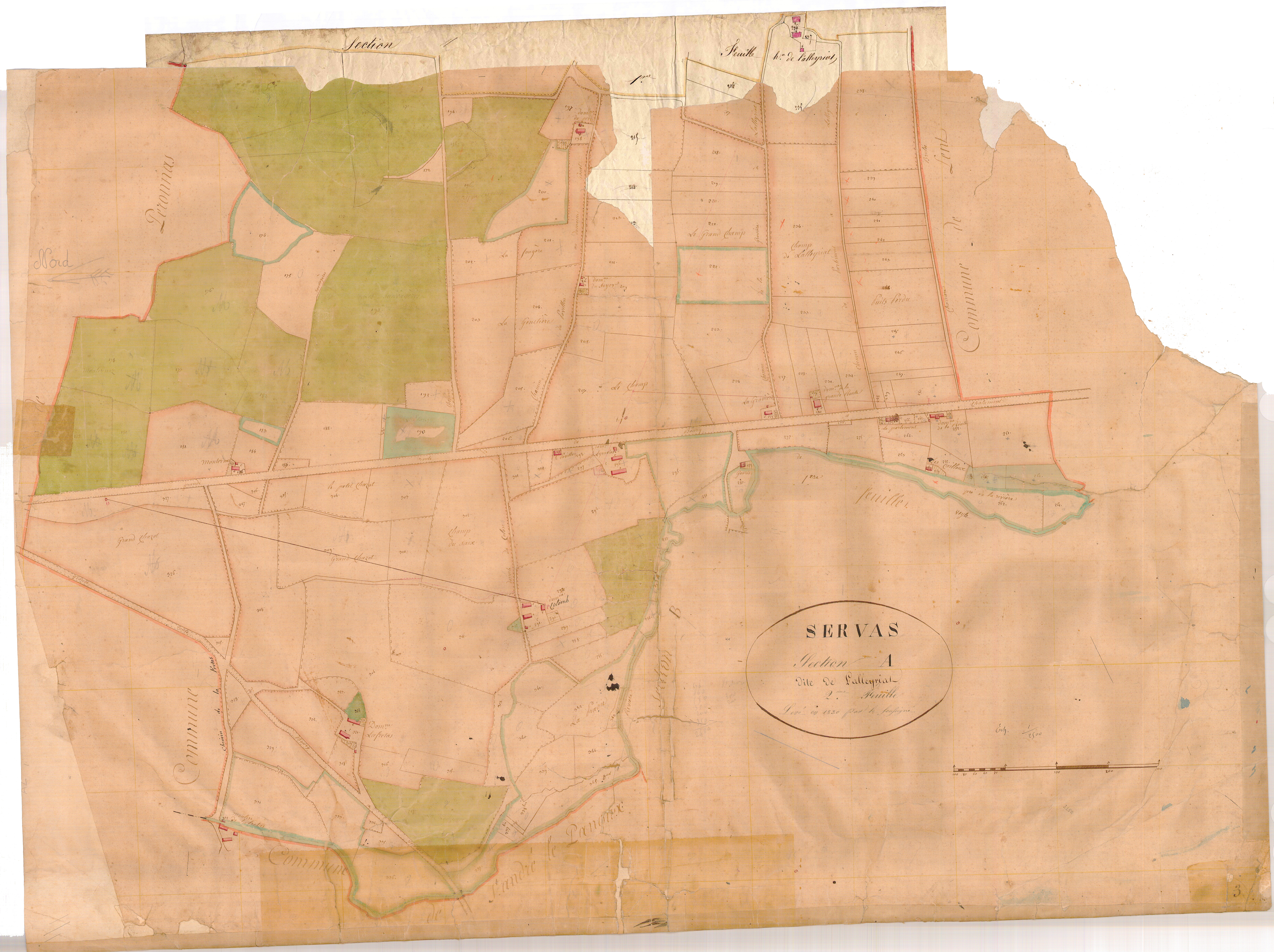 Servas - 3 P 8988 - 3 P 8988 -  Feuille 2  (1831)