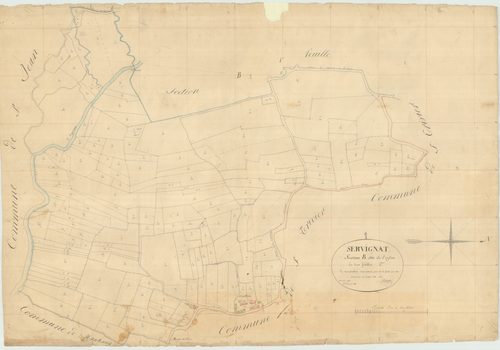 Servignat - 3 P 8997 - 3 P 8997 -  Feuille 2  (1844)