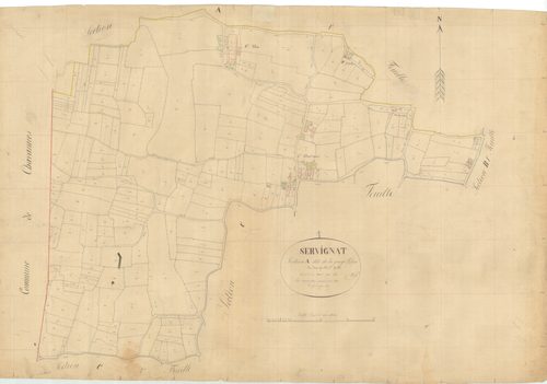 Servignat - 3 P 8995 - 3 P 8995 -  Feuille 2  (1844)