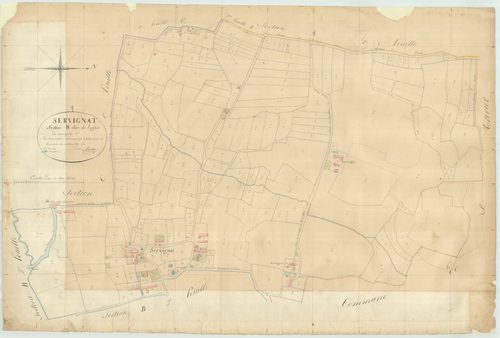 Servignat - 3 P 8996 - 3 P 8996 -  Feuille 1  (1844)