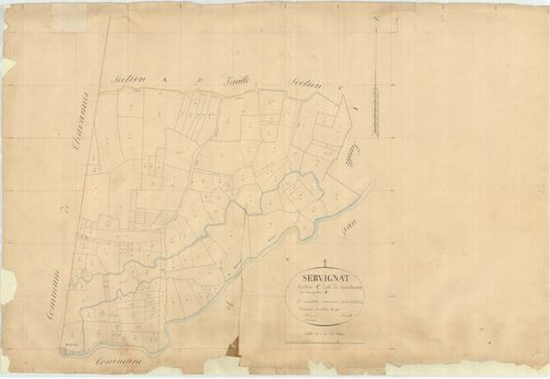 Servignat - 3 P 8999 - 3 P 8999 -  Feuille 2  (1844)