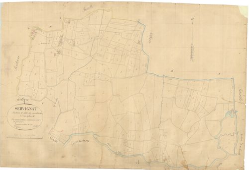 Servignat - 3 P 8998 - 3 P 8998 -  Feuille 1  (1844)