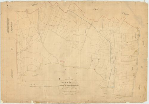 Servignat - 3 P 8994 - 3 P 8994 -  Feuille 1  (1844)