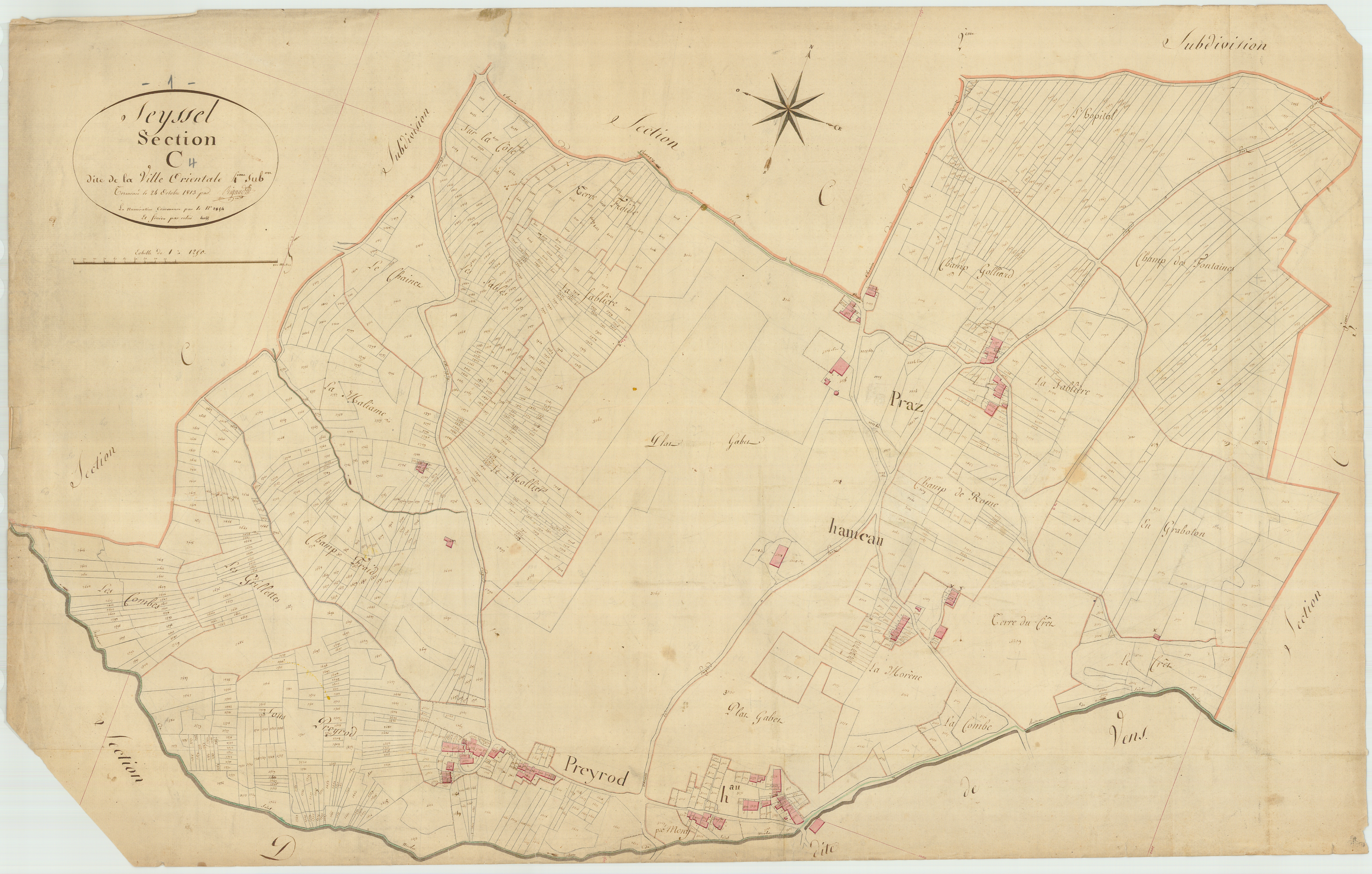 Seyssel - 3 P 9010 - 3 P 9010 - Feuille 4 (1814)