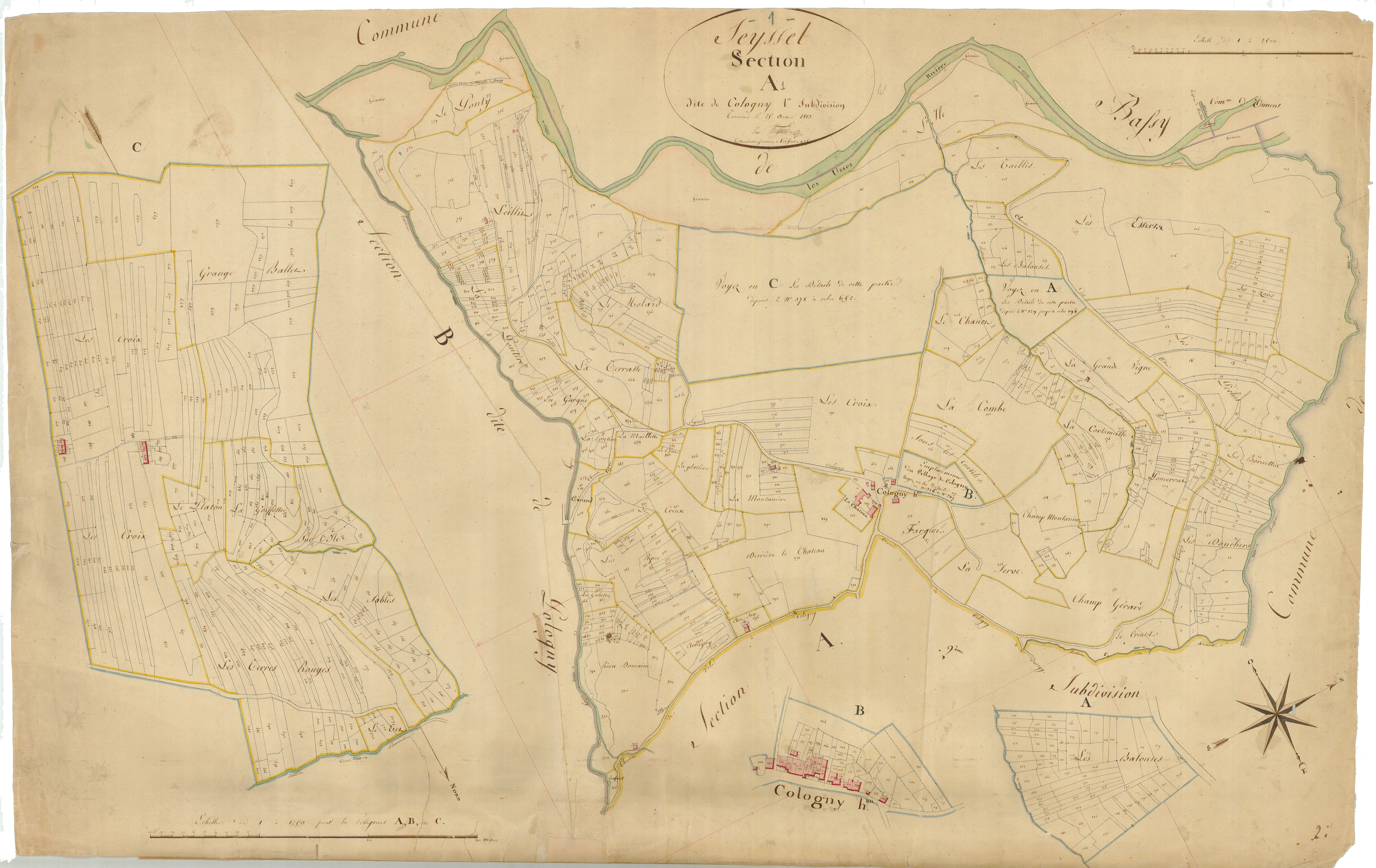 Seyssel - 3 P 9001 - 3 P 9001 - Feuille 1 (1814)