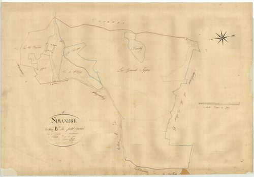 Simandre-sur-Suran - 3 P 9022 - 3 P 9022 -  Feuille 1  (1826)