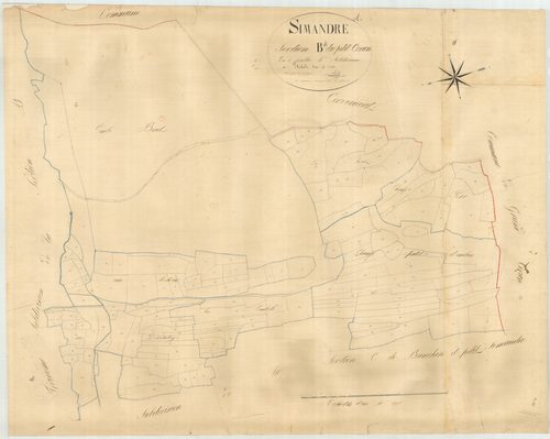 Simandre-sur-Suran - 3 P 9025 - 3 P 9025 -  Feuille 4  (1826)