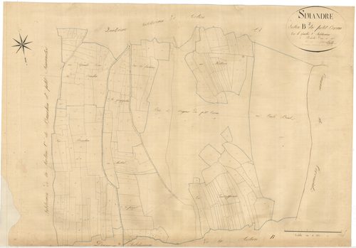 Simandre-sur-Suran - 3 P 9024 - 3 P 9024 -  Feuille 3  (1826)