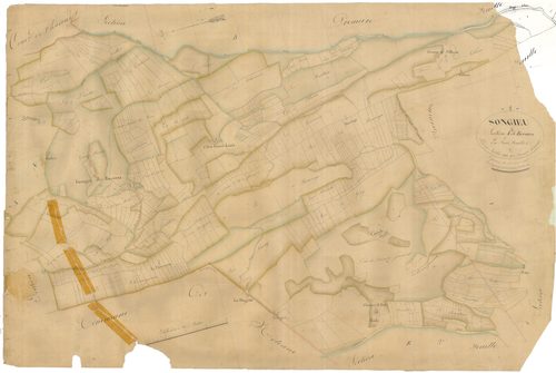 Songieu (Haut Valromey, Ain, France ; ancienne commune) - 3 P 9046 - 3 P 9046 -  Feuille 2  (1831)